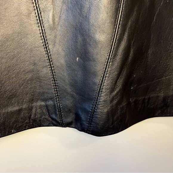 Vintage Paris Sport Club 100% leather skirt size xs - Picture 4 of 10